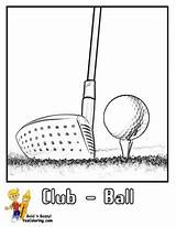 Golf Coloring Pages Clubs Club Color Players Drawing Ball Golfers Gallant Course Kids Templates Sport Acrylic Tutorials Painting Room Choose sketch template