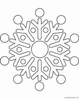 Snowflake Coloring4free 2021 Coloring Pages Printable Simple Related Posts sketch template