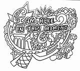 Empowering Coloringpages Affirmations sketch template