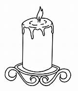 Candle Drawing Burning Coloring Clipartmag sketch template