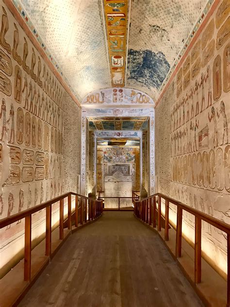 the immensely beautiful tomb of ramases iii in valley of tombs luxor