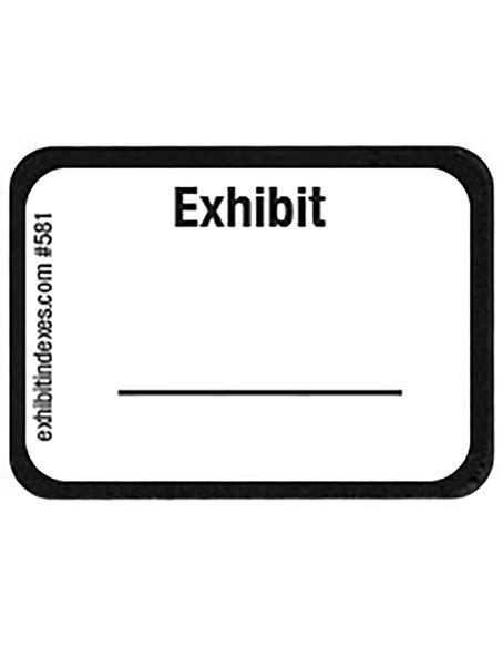 exhibit stickers  exhibitindexescom