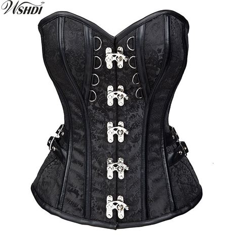 waist trainer corsets flowers pattern steampunk corselet gothic
