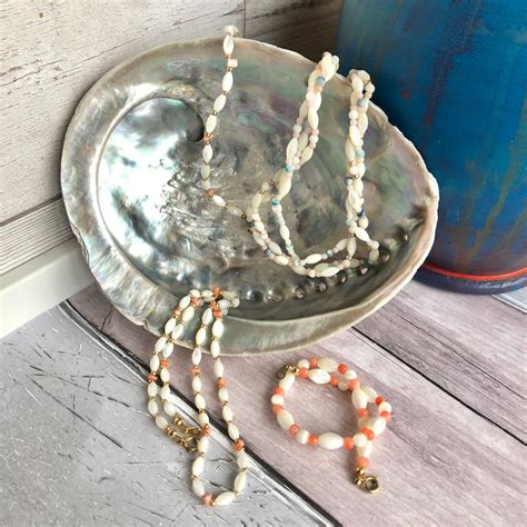 Mother Of Pearl Shell Necklace Bundle Etsy