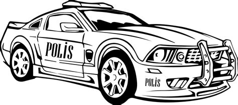 dodge police car coloring pages