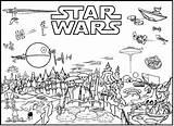 Lego Wars Coloring Star Pages Printable Everfreecoloring sketch template