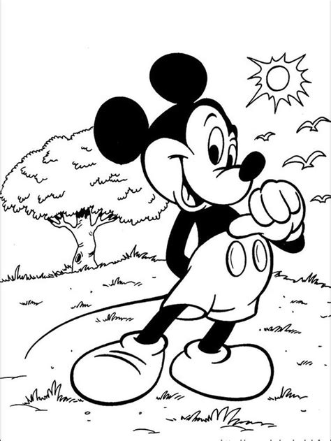 mickey mouse basketball coloring page     mickey