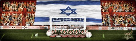 ajax subbuteo met israelische vlag footballculture subbuteo huh beetje raar wat heeft