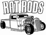 Coloring Rod Pages Hot Rat Lowrider Car Truck Cars Color Drawings Drawing Adult Print Muscle Mopar Rods Clipart Trucks Sheets sketch template