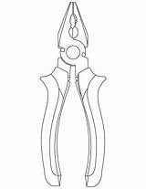 Pliers Coloring Pages Drawing Joint Kids Rib Colouring Tool Para Getdrawings Wrench Escolha Pasta Printable Ribs Human Bestcoloringpages Popular sketch template