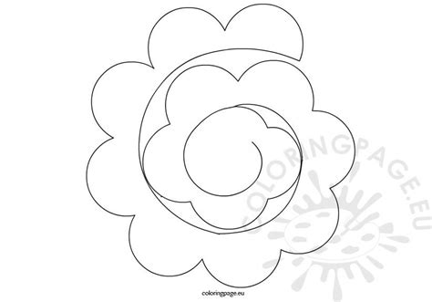 printable spiral paper rose template printable templates