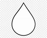 Drop Teardrop Shape Coloring Drops Clipart Outline Water Rain Transparent sketch template