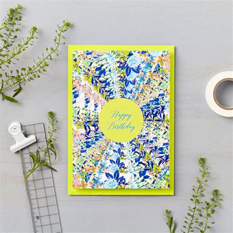 happy birthday abstract floral  lucy    notonthehighstreetcom