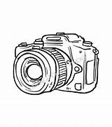 Camera Coloring Objects Appareil Sticker Kb Redbubble sketch template
