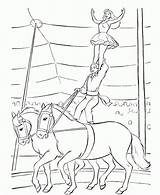 Circus Coloring Pages Kids Printable Horse Sheets Fun Print Colouring Animals Amazing Kid Big Acrobat Books Kleurplaten Horses Everfreecoloring Book sketch template