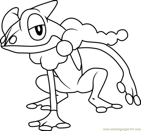 frogadier pokemon coloring page  pokemon coloring pages