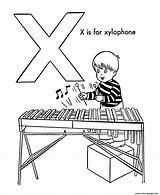 Coloring Xylophone Alphabet Pages Letter Playing Kid Piano Keyboard Activity Objects Printable Abc Sheet Color Beautiful Sheets Print Getcolorings Getdrawings sketch template