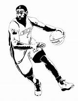 Lebron James Coloring Pages Printable Color Getcolorings sketch template