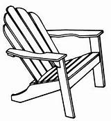 Adirondack Chair Chairs Clip Beach Clipart Outline Draw Drawing Silhouette Back Google Watercolor Svg Folding Cliparts Line Clipground Drawings Search sketch template