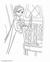 Coloring Pages Anna Printable Princess Disney Colouring Girls Frozen sketch template