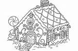 Gingerbread Coloring House Pages Printable Candy Cookie Kids Color Christmas Colouring Print Sheets Number Man Printables Cartoon Everfreecoloring Candyland Flower sketch template