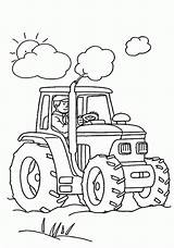 Coloring Pages Tractor Deere John Popular sketch template