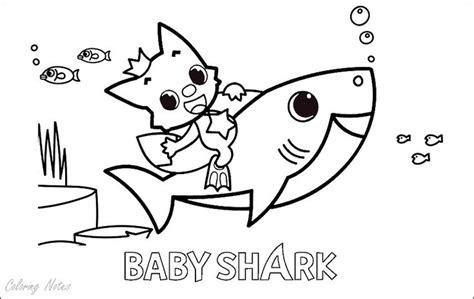 baby shark coloring pages printable shark coloring pages baby