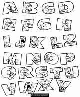 Coloring Alphabet Pages Letters sketch template