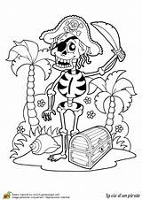 Squelette Pirates Coffre Piraten Vivant Trésor Hugolescargot sketch template