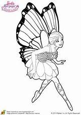 Coloring Pages Barbie Fairy Le sketch template