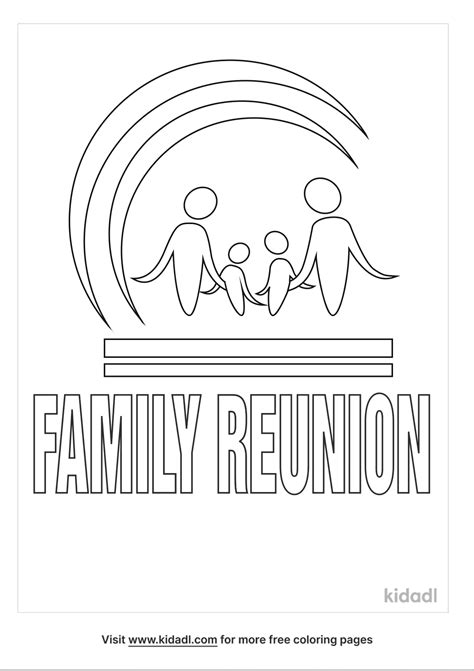 family reunion coloring page coloring page printables kidadl