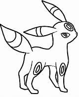 Pokemon Umbreon Coloring Pages Espeon Eevee Greninja Fire Line Drawing Pikachu Type Color Colouring Reshiram Printable Print Sheets Coloriage Kids sketch template