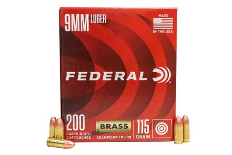 federal mm  gr fmj champion training box  sale  ammunition store vance outdoors
