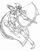 Legends League Coloring Pages Ashe Irelia Lineart Legend Deviantart Lol Books Adult Drawing Drawings Colouring Characters Choose Board Cartoon sketch template
