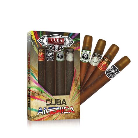 set cuba america  cigars men ml pc design perfumes