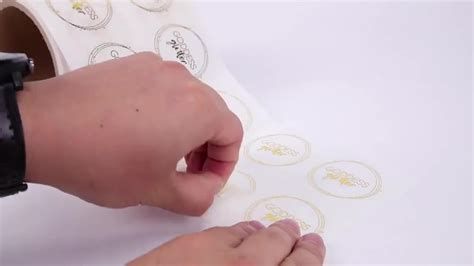 viral  demos  custom foil logo sticker label roll  transparent waterproof vinyl