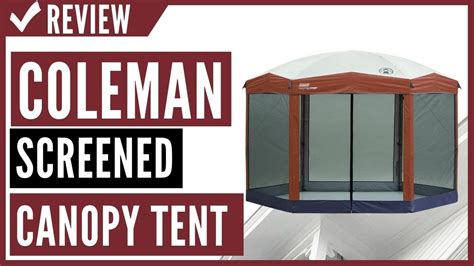 coleman screened canopy tent  instant setup review youtube