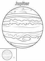 Jupiter Planet sketch template