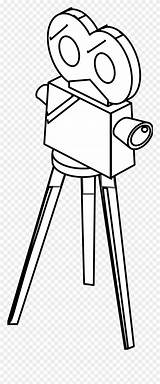 Camera Movie Coloring Clipart Line Colouring Pinclipart Book sketch template