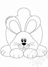 Rabbit Coloring Easter Sheet Cute Rabbits sketch template