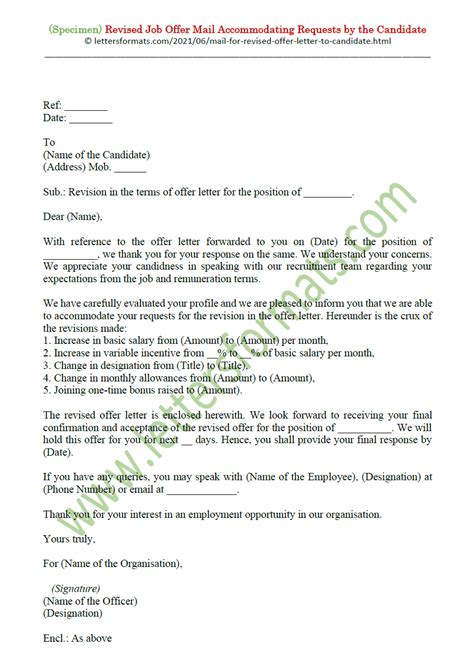 revised offer letter sample accountant cv template word resume resume