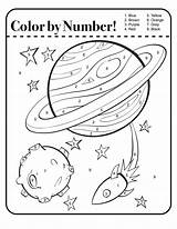 Worksheets Space Worksheet Outer Number Color Coloring Printable Kids Preschool Activities Kindergarten Sheets Numbers Planets Pages Science Themed Math Para sketch template