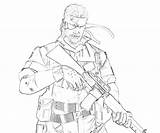 Solid Snake Weapon Coloring Pages sketch template