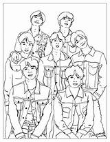 Bts Coloring Kpop Pages Printable Para Bt21 Kids Easy Sheets Denim Da Print Drawings Colouring Dibujos Colorear Yourself Colorir Books sketch template