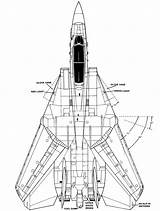 Tomcat Grumman Fighter Differences 14a Avion sketch template