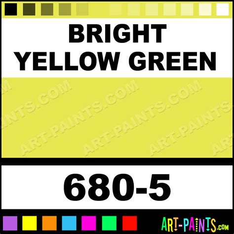 bright yellow green soft pastel paints   bright yellow green