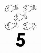 Coloring Number Pages Counting Printable Kids Fish Colouring Colour Letters Little Preschool sketch template