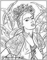 Frida Kahlo Colouring Khalo Whimsical Cuadros Glad Whimsic Botero рисунки Colorare Malvorlagen Quadri Wurden Freuen Vorbeigekommen Kostenlosen Diese Peculiar Ausmalbilder sketch template