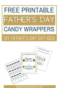 fathers day candy bar wrappers  printables