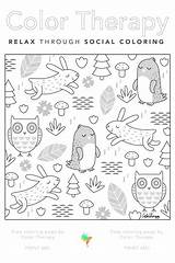 Coloring Colortherapy sketch template